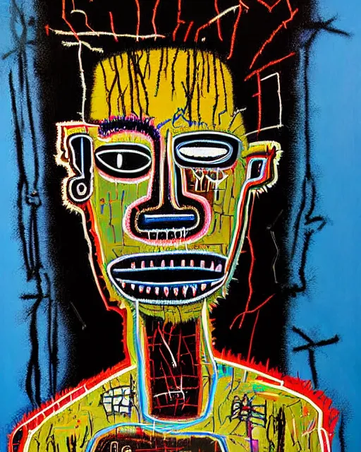 Image similar to A extremely ultra highly detailed majestic hi-res beautiful immaculate head and shoulders award winning painting stunning portrait masterpiece of a evil voodoo doll, black magic and witchcraft portrait by Jean-Michel Basquiat, 8k, high textures, ultra hyper sharp, insanely detailed and intricate, super detailed, 8k HDR ultra high quality