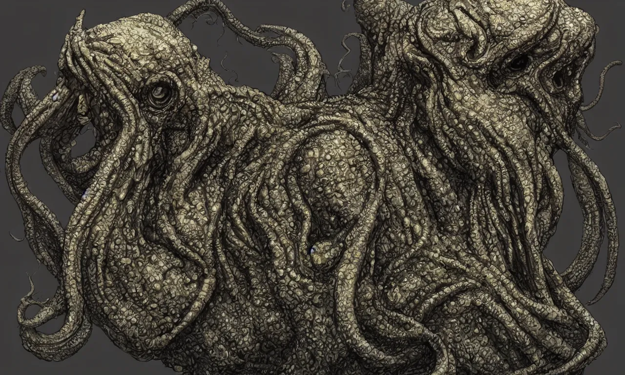 Image similar to Cthulhu monster, epic, detailed, 4k, realistic, trending on artstation