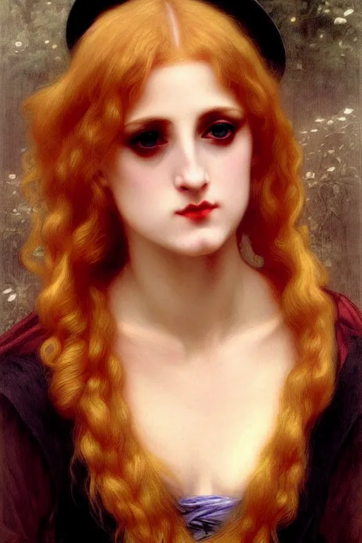 Prompt: victorian vampire blondes hair, painting by rossetti bouguereau, detailed art, artstation