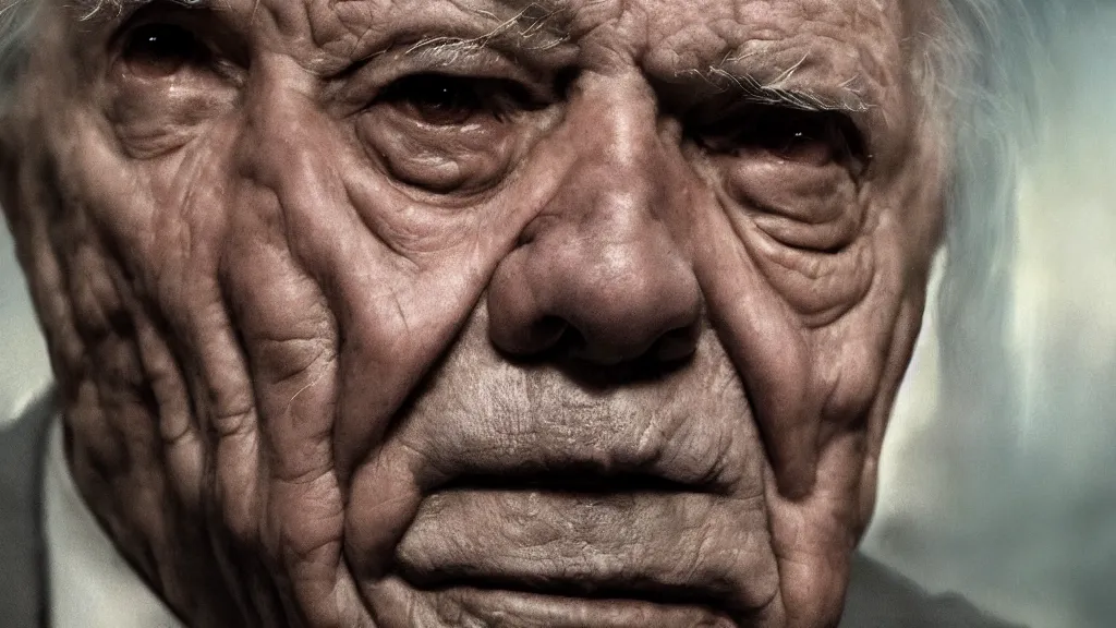 Prompt: Jorge Luis Borges in close up shot. Eldritch, Hyper realistic, 8K, concept art, filmic, HDR, volumetric lighting, highly detailed, cinematic lighting, artstation, vibrant nature, volumetric light, octane render, redshift render, camera close up, rich deep moody colors, ultra realistic