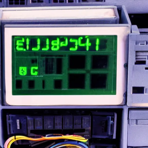 Image similar to e - waste computer monitor, color photograph