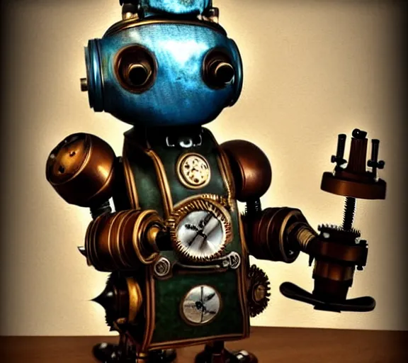 Image similar to steampunk ferret - shaped robot, steampunk steam - powered bioshock ferret - shaped mechanical creature
