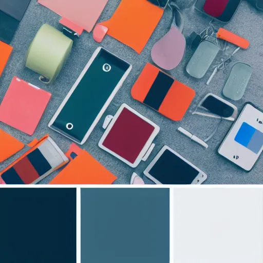 Image similar to color palette for modern technology business