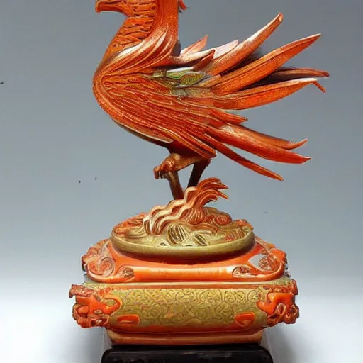 Image similar to phoenix statue made in tang dynasty