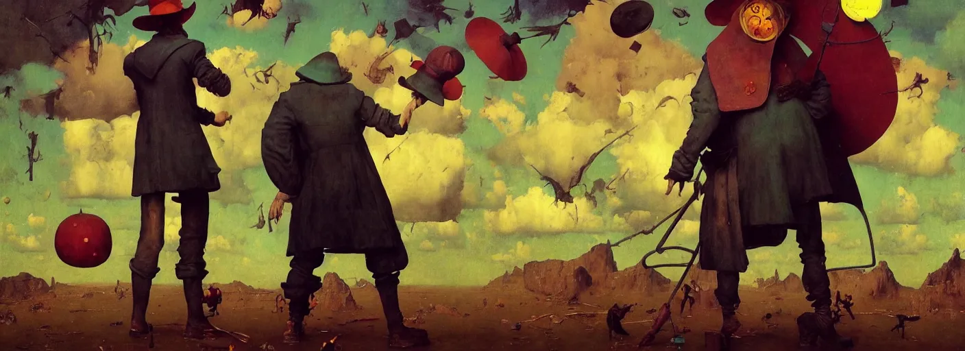 Image similar to full - body portrait surreal colorful clay fighting artstation rpg hatter character concept art anatomy, action pose, very coherent and colorful high contrast masterpiece by norman rockwell franz sedlacek hieronymus bosch dean ellis simon stalenhag rene magritte gediminas pranckevicius, dark shadows, sunny day, hard lighting, reference sheet white! background