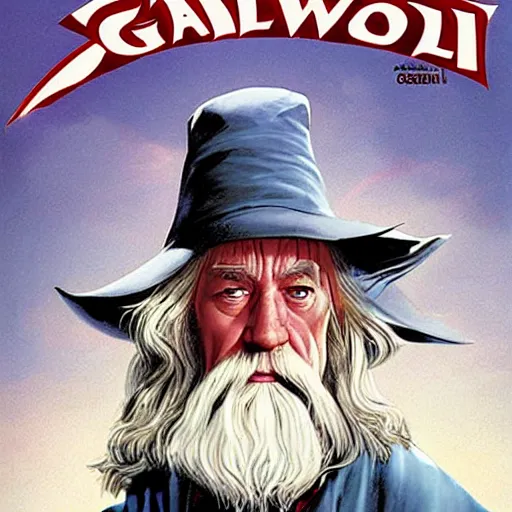 Prompt: comic book cover for'gandalf goes to wal - mart ', art by alex ross