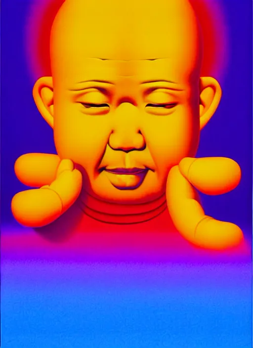 Image similar to god by shusei nagaoka, kaws, david rudnick, airbrush on canvas, pastell colours, cell shaded, 8 k