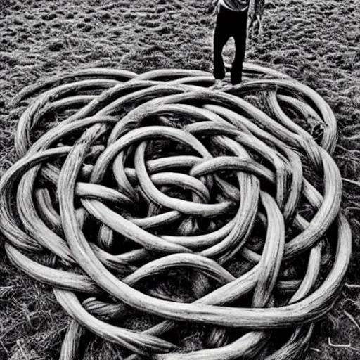 Image similar to A beautiful land art. A knot at the middle of his psyche was untying. The energy he’d put into holding things together was coming free. He’d fallen in love with the object of his search after he’d lost her. The chaos he’d dedicated his life to holding at bay was stronger and wider and more powerful than he would ever be. pine green by Arthur Boyd, by Frank Cho forbidding