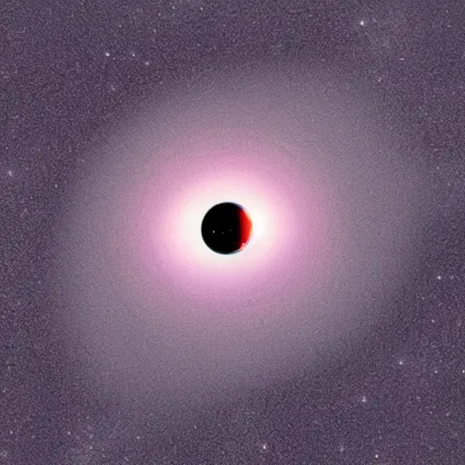 Image similar to a black hole with a face