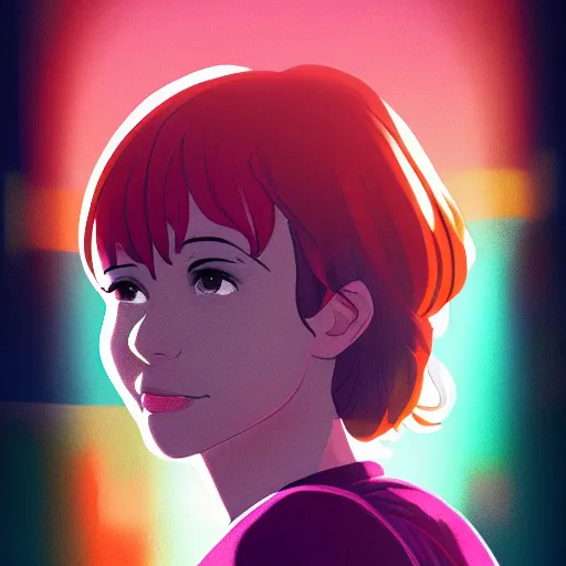 Image similar to portrait of molly ringwald in breakfast club, highschool background, rich vivid colors, ambient lighting, dynamic lighting, 4k, official media, anime key visual, makoto shinkai, ilya kuvshinov, lois van baarle, rossdraws, detailed, trending on artstation