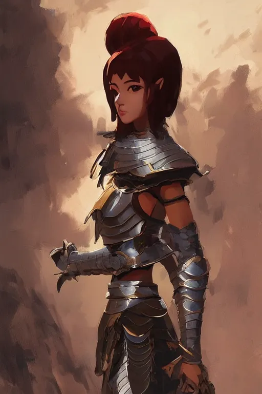 Prompt: Gorgeous armor thai warrior girl by ilya kuvshinov, krenz cushart, Greg Rutkowski, trending on artstation