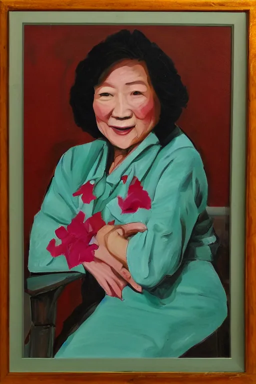 Image similar to portrait in the style of artist jackie cai