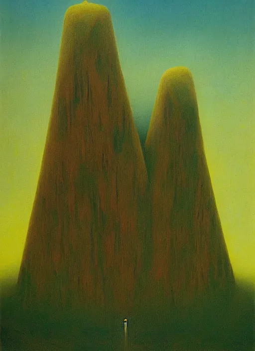 Image similar to twin peaks movie poster art by zdzislaw beksinski