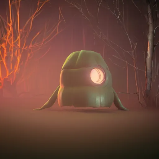 Image similar to spooky flatwoods monster, 3 d render, octane, ray tracing, ultra high resolution, ultra detailed, photorealistic, 8 k