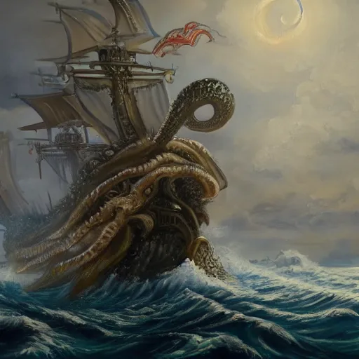 Kraken Pirate Photos, Images and Pictures