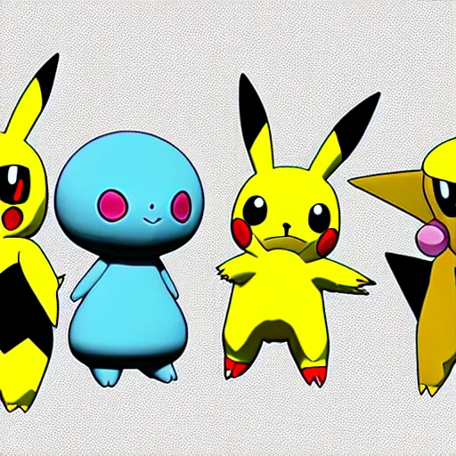 Image similar to new! pokemon that doesn'texist, 3 d rendered