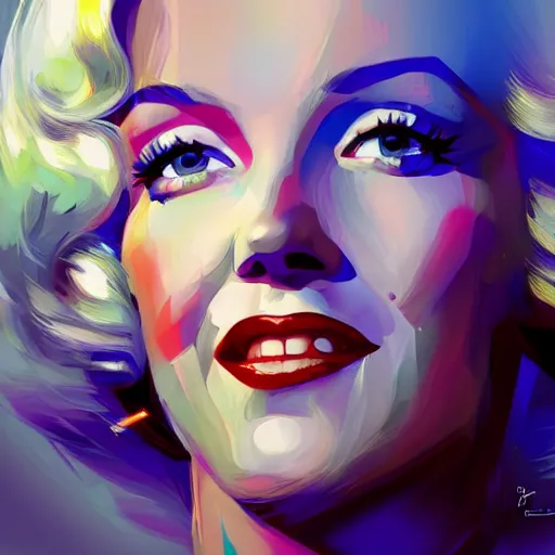 Image similar to Marilyn Monroe portrait, hyperrealism, no blur, 4k resolution, ultra detailed, style of Anton Fadeev, Ivan Shishkin, John Berkey