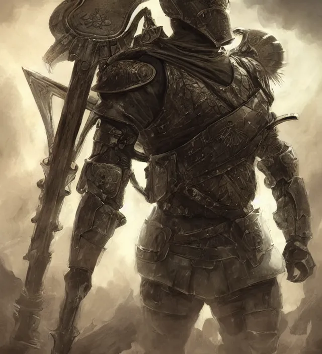 Image similar to a soldier / knight in the style of high fantasy art in the style of science fiction art trending on artstation deviantart pinterest hyper detailed photorealistic highlights and shadow hd 8 k post - processing high resolution