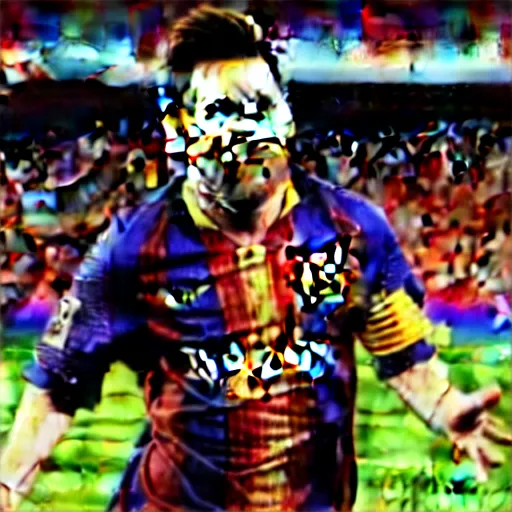 Image similar to Lionel Messi in WandaVision very detailed 4k quality super realistic