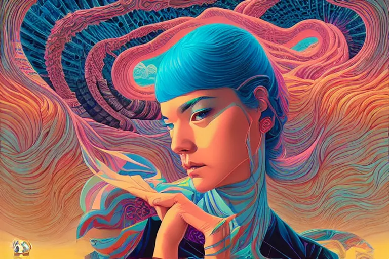 Prompt: a flowing river of lost souls, tristan eaton, victo ngai, artgerm, rhads, ross draws