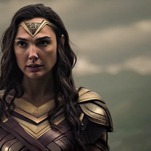 Prompt: gal gadot playing odin all mother from the thor movie, highly detailed, cinematic shot, cinematic lighting, 8 k, exquisit facial detail