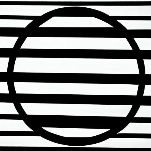 Image similar to minimal symbol by karl gerstner, black and white monochrome, centered, symetrical, bordered