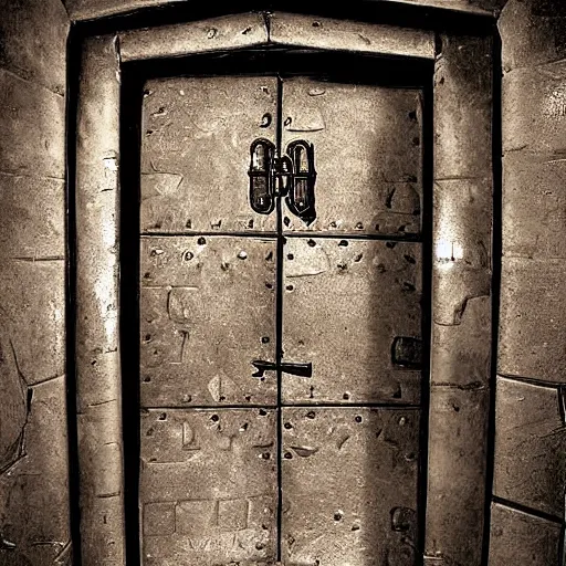 Image similar to secret door in a dungeon, d & d, photo