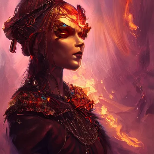 Image similar to pyromancer, maximalist, high detail, 8k, ornate, dark fantasy, realistic, masterpiece, Trending on art station, complex, WLOP