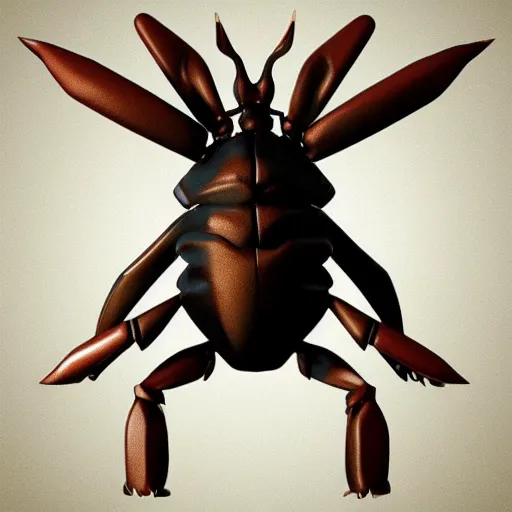 Image similar to A pokemon that looks like a stag beetle,Trending on art station. Unreal engine.