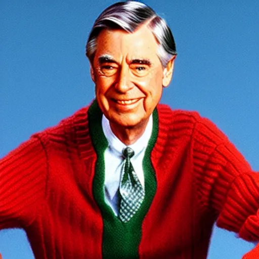Image similar to mr. rogers as a jedi