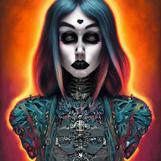 Image similar to gothic rock monster, digital art, Pixar style, by Tristan Eaton Stanley Artgerm and Tom Bagshaw
