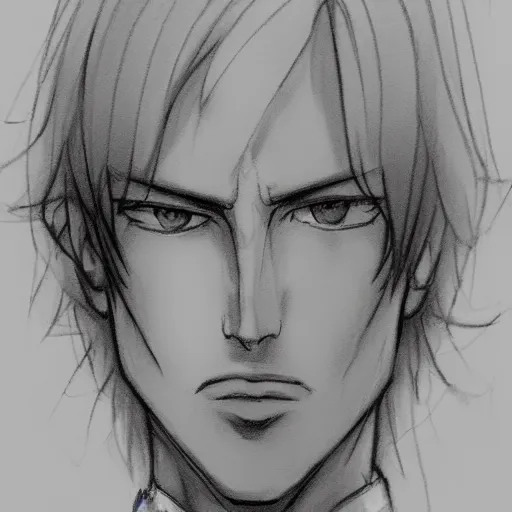 Sketch of johan liebert by Naoki Urasawa Hyperdetailed | Stable Diffusion