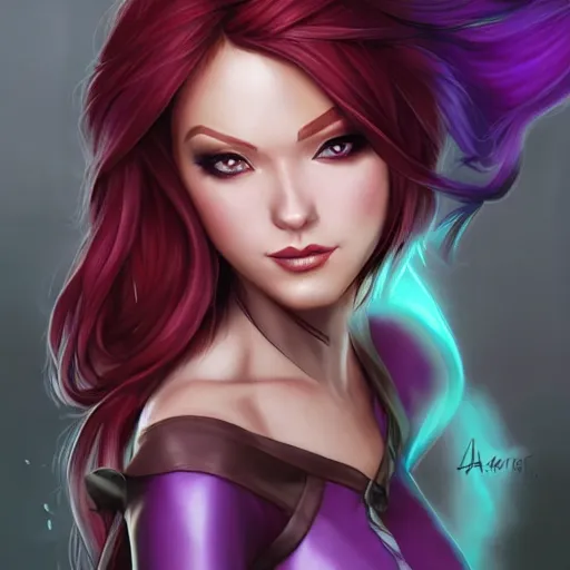 Prompt: violet from arcane, vi from arcane, art by artgerm,