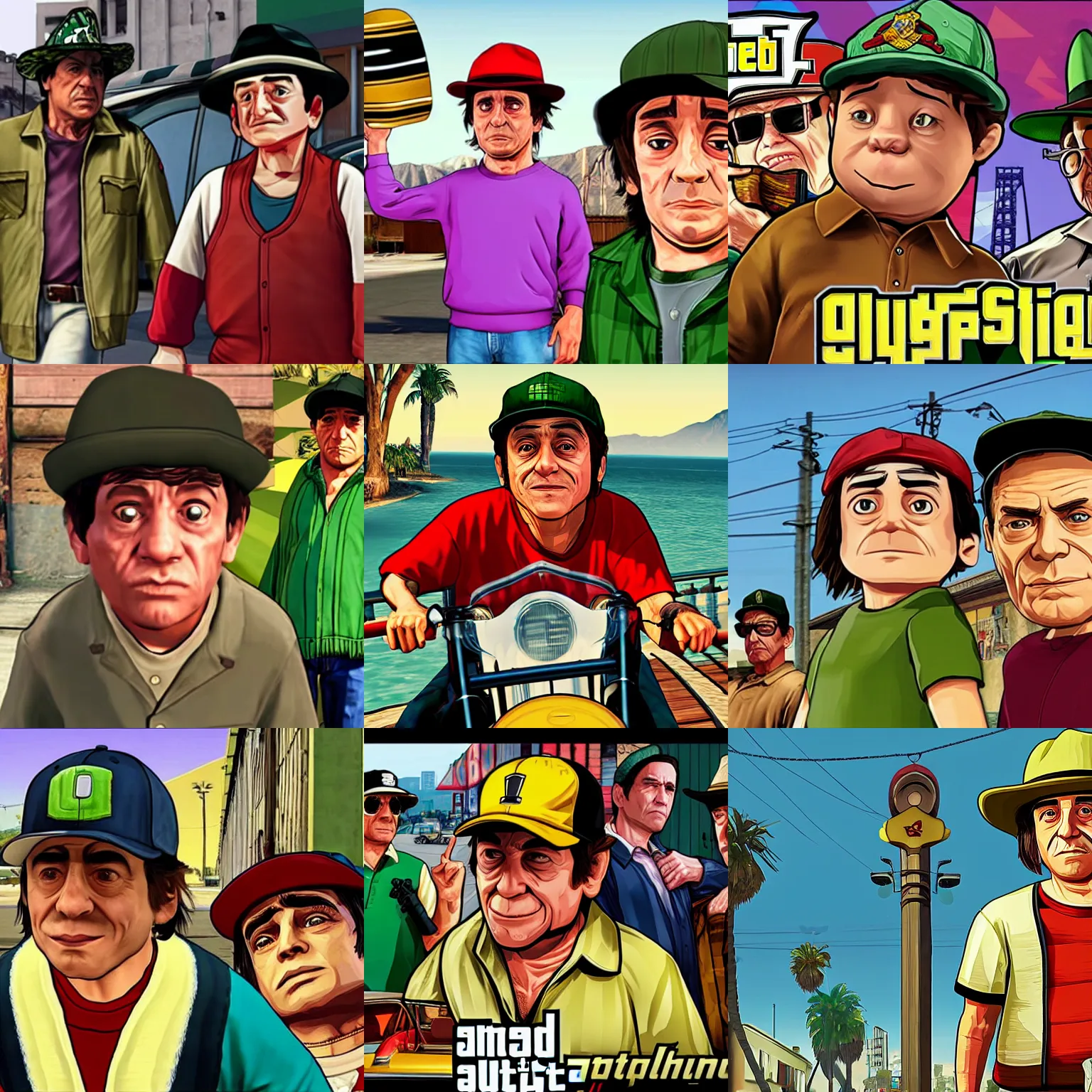 Prompt: Chaves Chespirito in GTA V