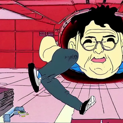 Prompt: a screenshot of Danny Devito in Akira