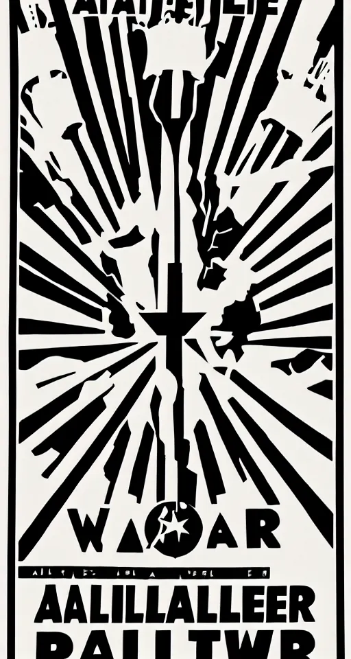 Image similar to an atelier populaire anti - war poster, by atelier populaire, may 6 8, screenprint, hand drawn type, bold simple shapes, single flat colour, ripped, vector art, sharp focus, highly detailed, cinematic lighting, 8 k, hd