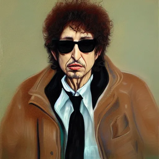 Prompt: portrait bob dylan by lisa yuskavage