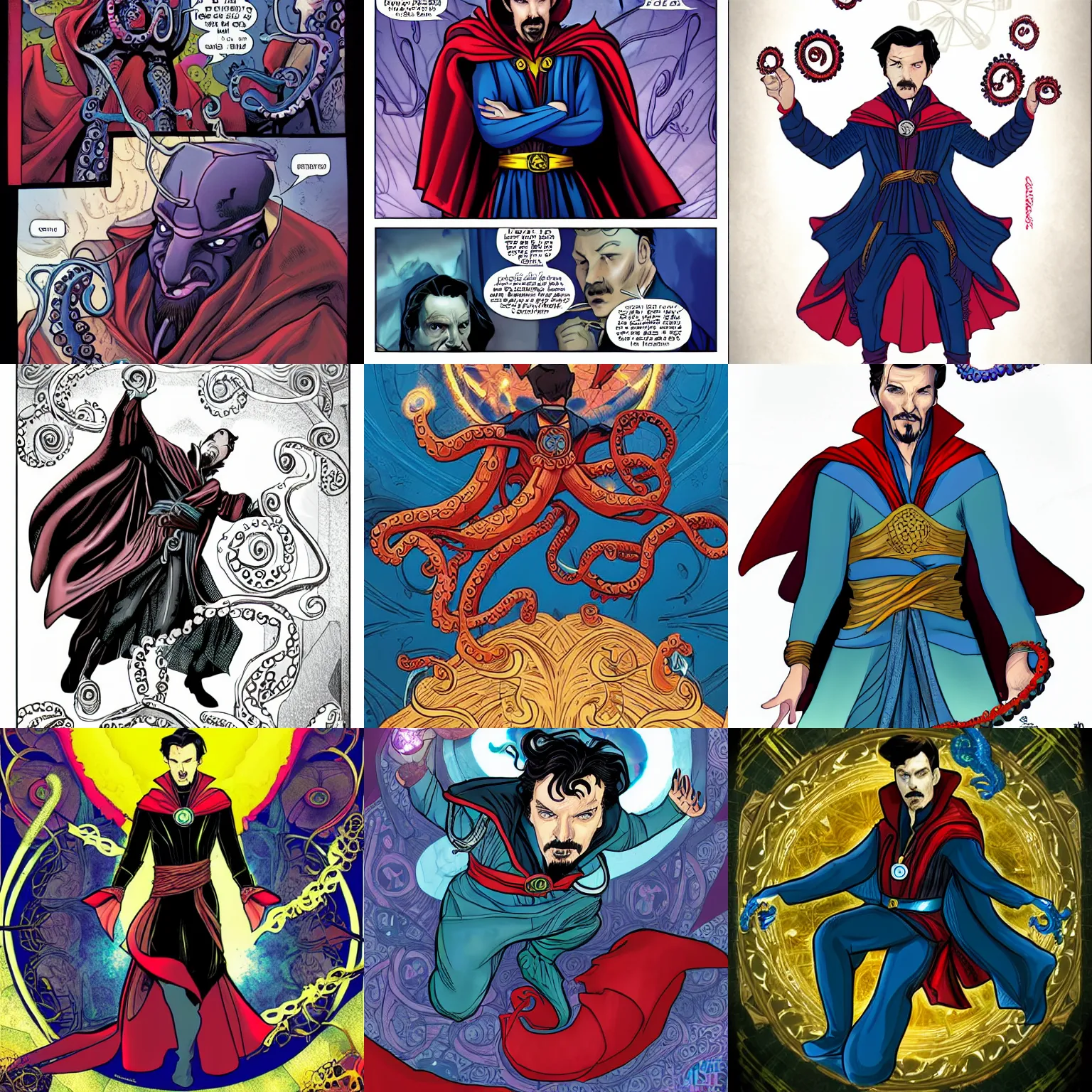 Prompt: Doctor Strange as an octopus