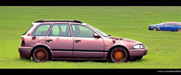 Image similar to Rusty Wrecked Audi A4 B6 Avant (2002), created by Barclay Shaw