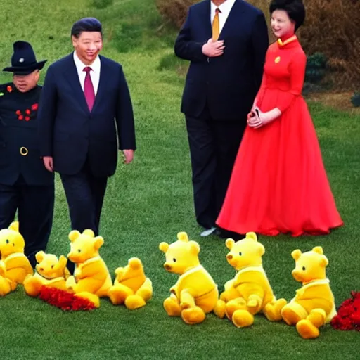 Prompt: xi jinping as winnie-the-pooh,