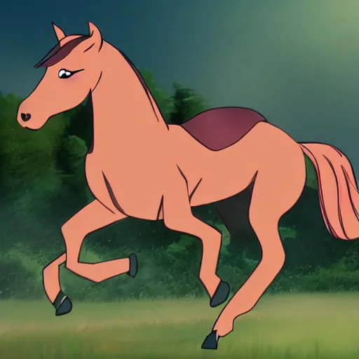 Prompt: horse running animation keyframes