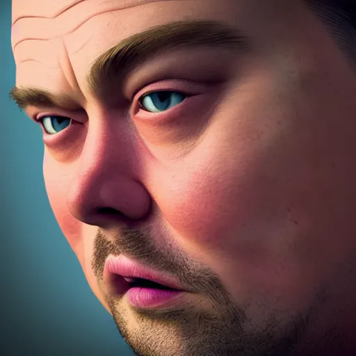 Prompt: hyperrealistic dslr film still of grotesquely morbidly obese leonardo dicaprio, stunning 8 k octane comprehensive 3 d render, inspired by istvan sandorfi & greg rutkowski & unreal engine, perfect symmetry, dim volumetric cinematic lighting, extremely hyper - detailed, extremely lifelike attributes & lifelike texture, intricate, masterpiece, artstation, stunning