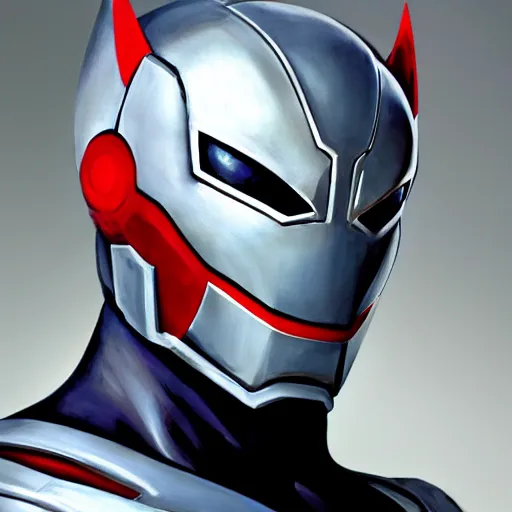 Image similar to greg manchess portrait painting of armored spiderman ultraman grey fox from metal gear cyborg gay japanese - american hybrid as overwatch character, medium shot, asymmetrical, profile picture, organic painting, sunny day, matte painting, bold shapes, hard edges, street art, trending on artstation, by huang guangjian and ail elvgren and sachin teng