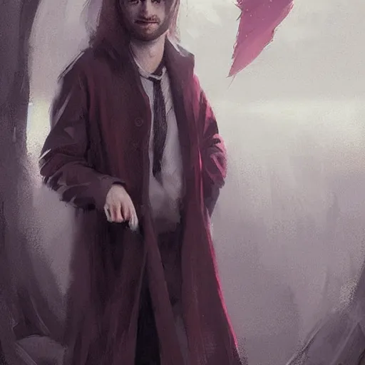 Prompt: daniel radcliffe in the role of hermione, by greg rutkowski