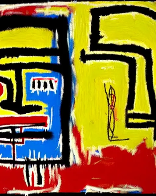 Image similar to a extremely ultra highly detailed majestic hi - res painting by jean - michel basquiat