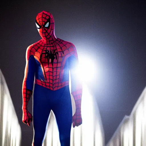 Prompt: kanye west stars in the new spider man movie, movie poster