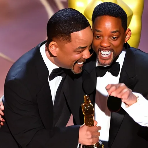 Image similar to will smith hugs chris rock at the oscars