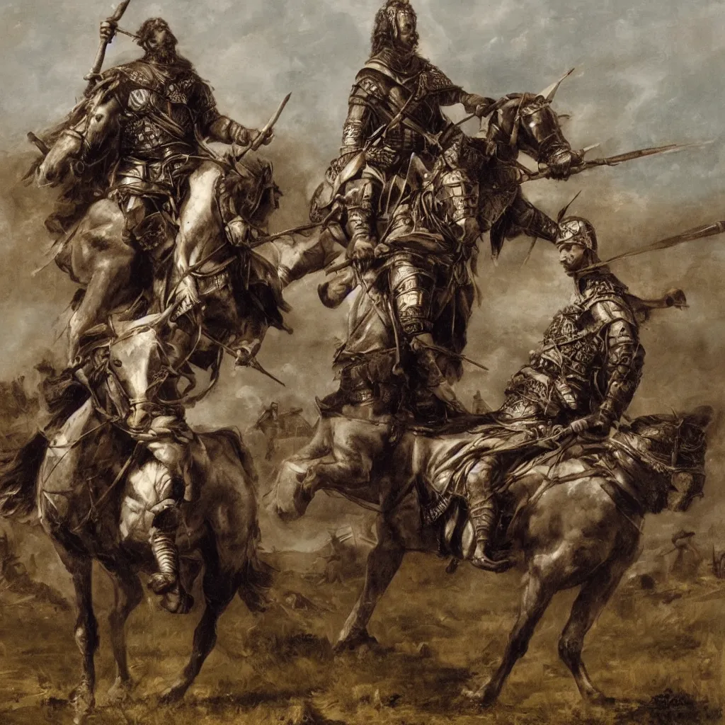 Image similar to william wallace on horse, 4 k