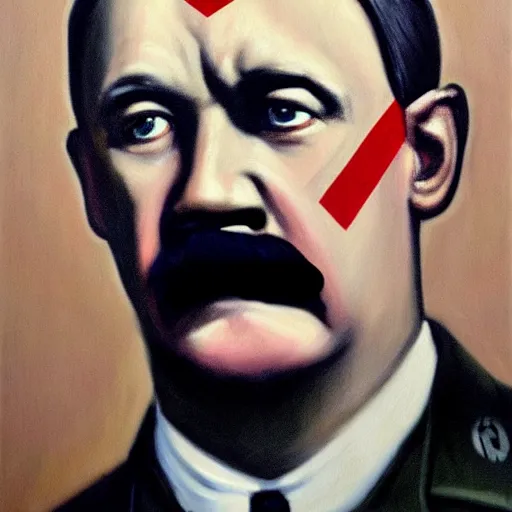 Image similar to facial portrait of kevin durant as adolf hitler, german chancellor, 1 9 3 3, oil on canvas painting by william sidney mount, trending on artstation