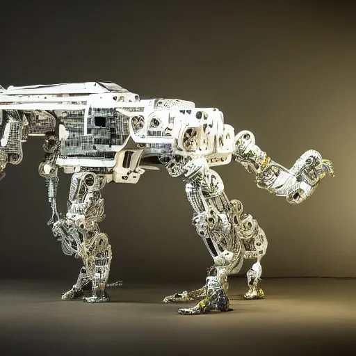 Image similar to photo of cybermorphic robotic animal